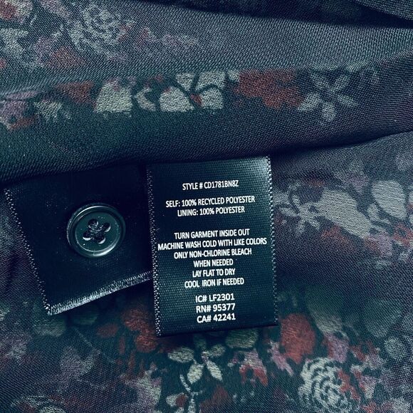 SANCTUARY Women's Floral Multicolor Midi Blouson Dress Knee Length Size 2XL - Picture 6 of 13